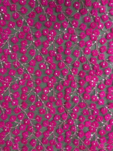 Kashmiri Floral Crewel Fabric