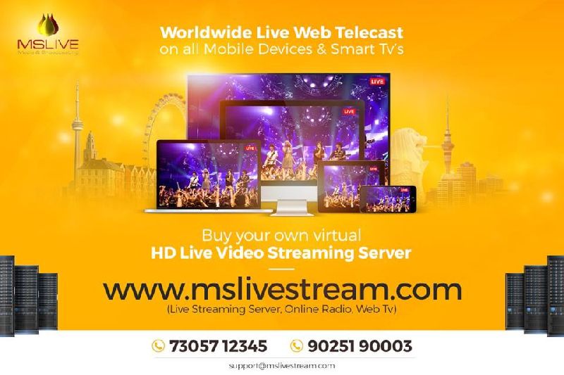 Live video hosting server chennai