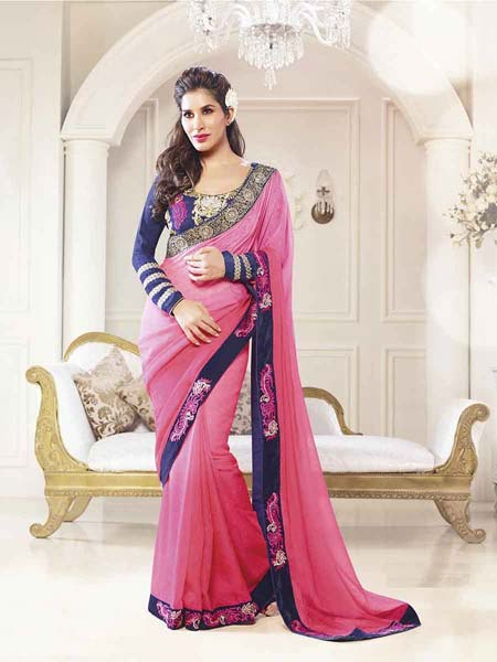 Df Latest Ew Style Georgette Saree