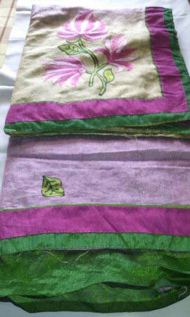 Embroidered Cotton Saree