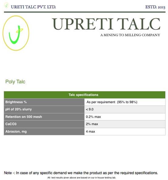Polymer Talc (polytalc)