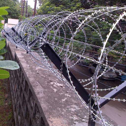 Concertina Coil Fence