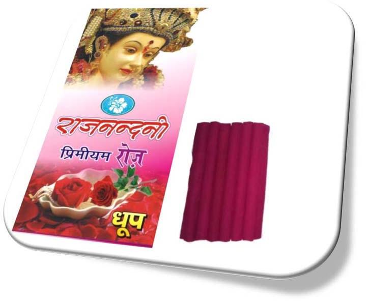 Cones Rajnandini Premium Rose Red Dhoop, for Spiritual Use, Packaging Type : Paper Box