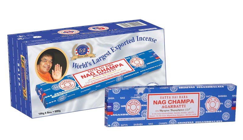 100gm Satya Sai Baba Nag Champa Incense Sticks