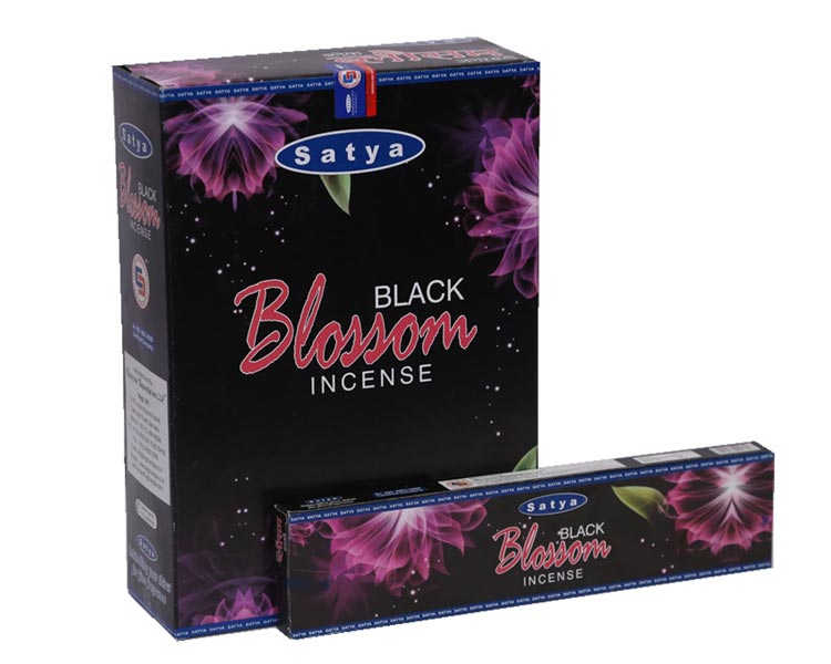 Satya Black Blossom Incense Sticks, for Religious, Aromatic
