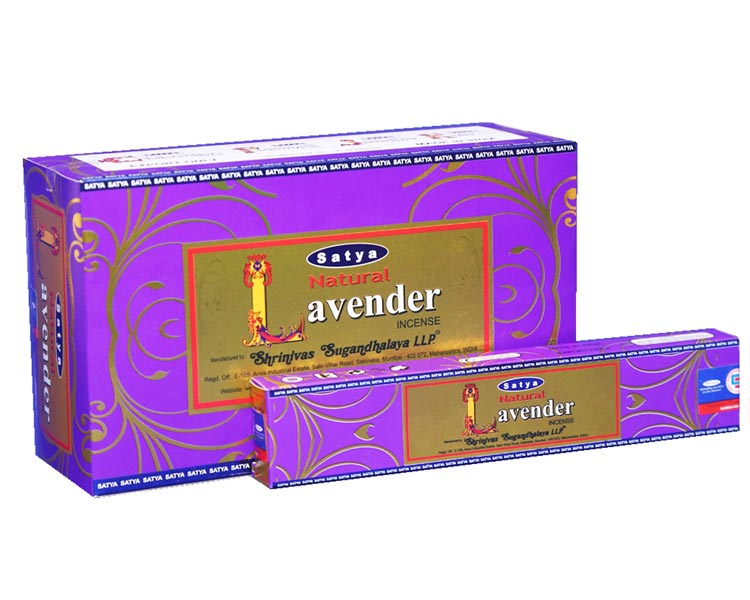 Satya Natural Lavender Incense Sticks, for Religious, Aromatic