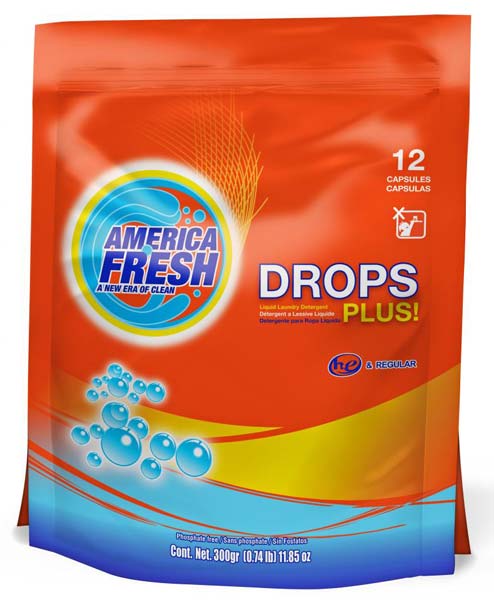 America Fresh Laundry Detergent Capsules Pods