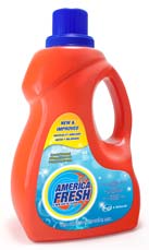 America Fresh Laundry Detergent Liquid 2.95 litters 101.4 fl onzes