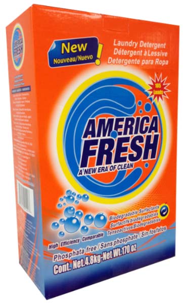 America Fresh Laundry Detergent Original Powder Box
