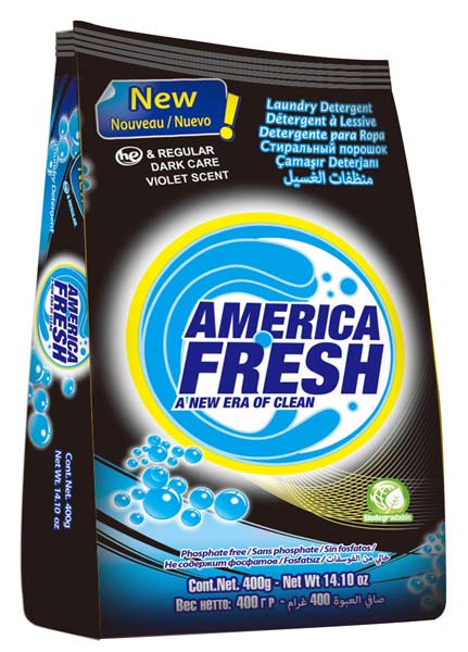 America Fresh Powder Laundry Detergent Dark Care Bag