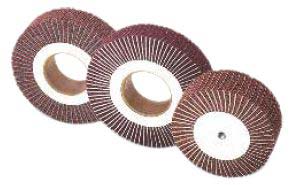 Round Coated Non Woven Flap Brushes, for Material Finishing, Size : 10inch, 14inch, 16inch