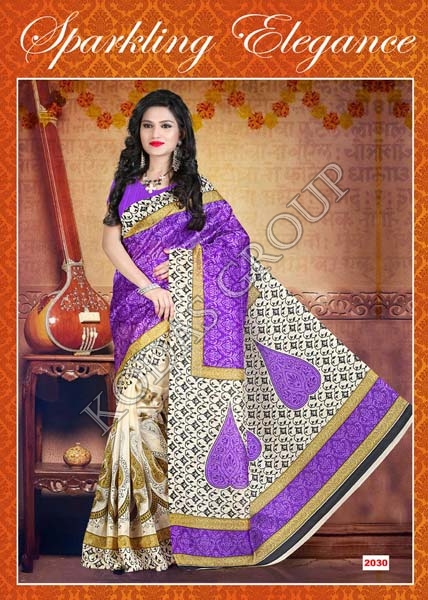 Bhagalpuri silk cotton feel saree