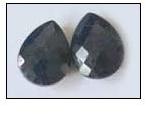 Blue Sapphire Flat Cut Pair Stones