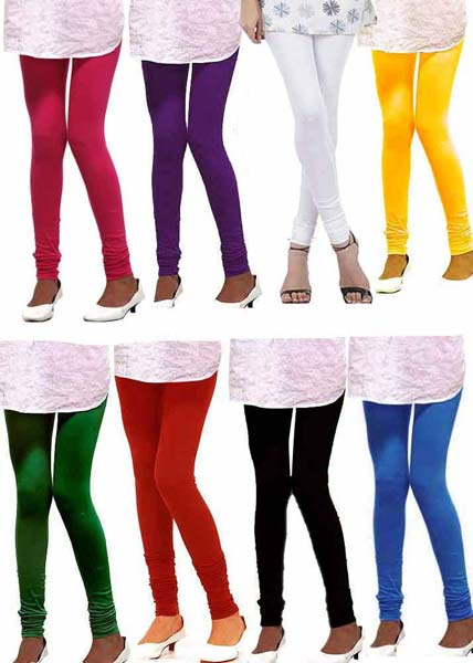 Indian Casual Wear Blue Cotton Leggings For Ladies, Full Length, Wrinkle  Free at Best Price in Tirupur