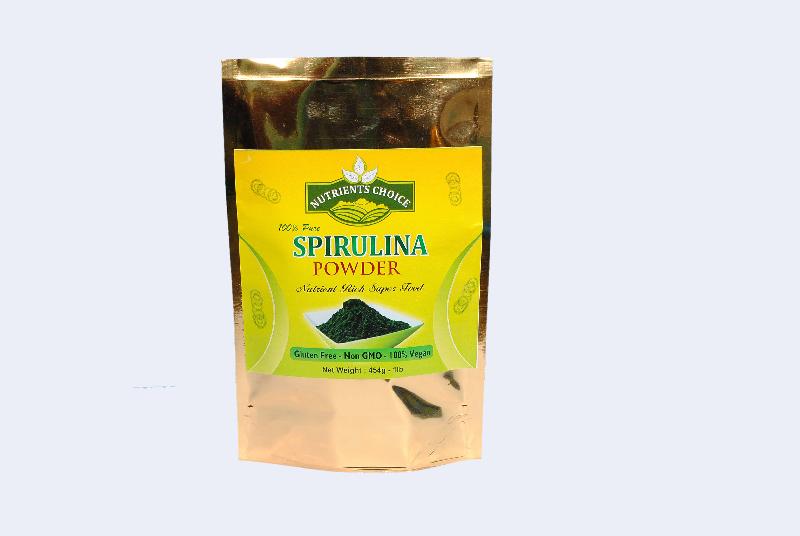 NUTRIENTS CHOICE Spirulina Dietary Supplement, Form : POWDER