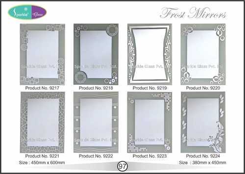 Frosted Designer Mirror By Sparkle Glass Pvt Ltd Frosted Designer Mirror Id 2478306