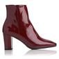 ROBBIE TRUFFLE PATENT ANKLE BOOTS