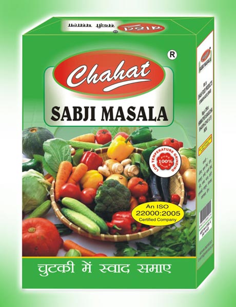 Chahat sabji masala, Certification : FSSAI Certified