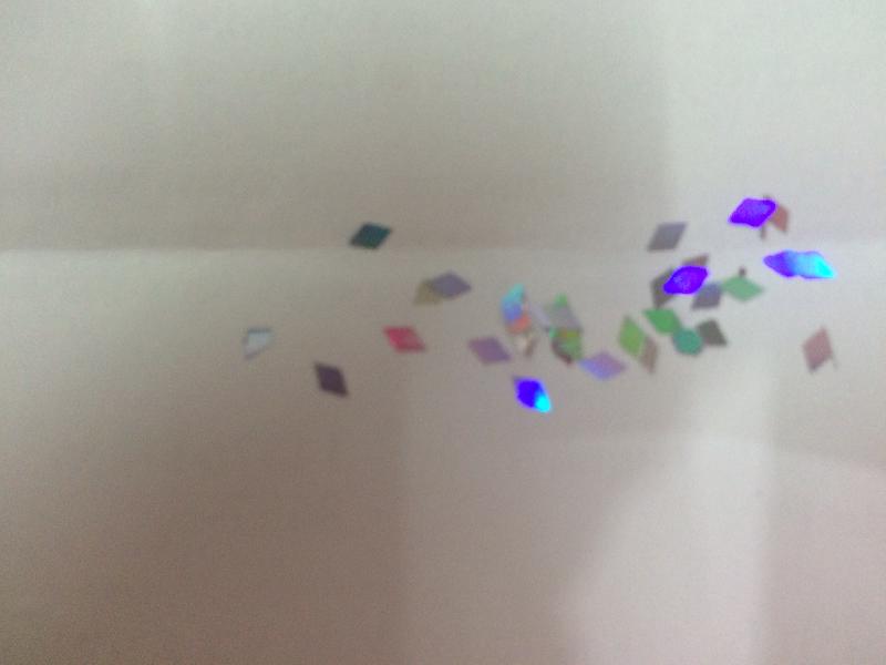 Diamond shaped glitter for all uses