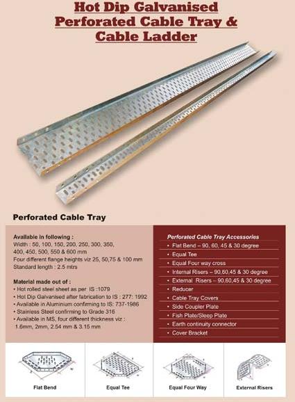 Galvanised Perforated Cable Tray