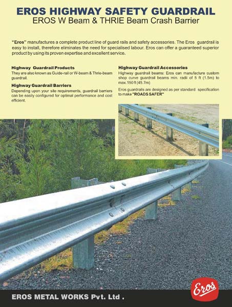 Galvanised Road Highway Safety Guard
