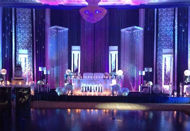 crystal wedding stage