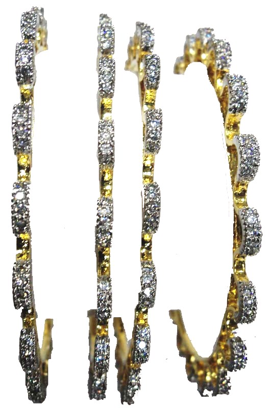designer inspired american diamond bangles