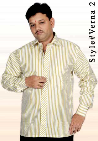 Verna - 2 Mens Fashion Shirts, Size : L, XL, XXL