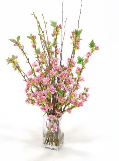 15033# - Waterlook Fuschia Pear Blossoms Bouquet