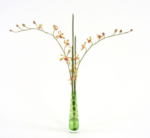Waterlook Artificial Gold Vanda Orchid Bouquet
