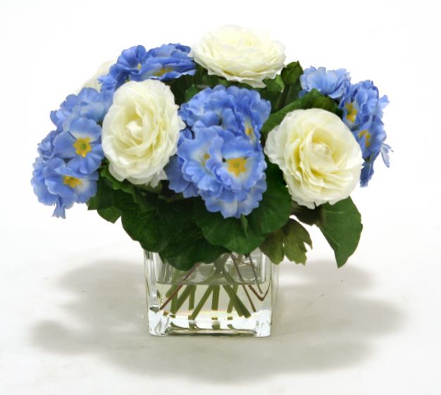 16260# - Waterlook Blue Primrose Ranunculus Artificial flower