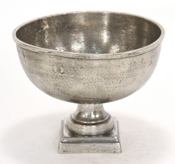 APN - Meridian Black Antique Pewter Hand Hammered VaseAluminum Base