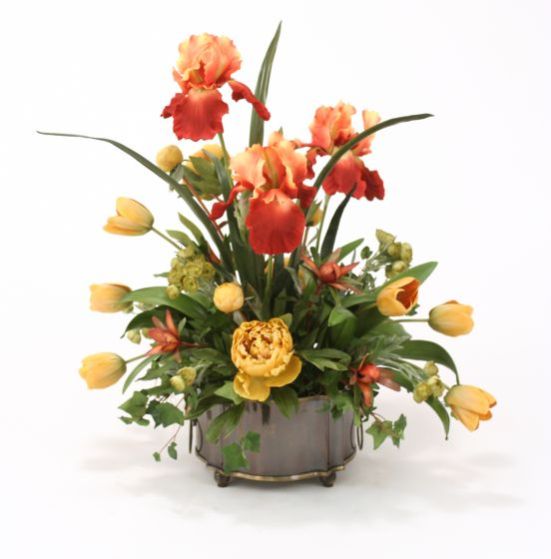 Iris Peonies Tulips Bouquet