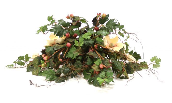 Magnolia Raspberry Grape Ivy Bouquet