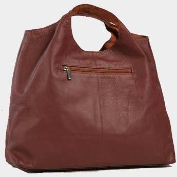 Fashionable Cow Nappa  Leather Hand Bags Brown Colour