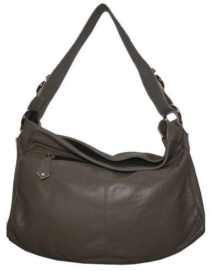 Fashionable Ladies Leather Handbags Grey Colour