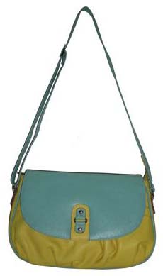 Ladies Yellow Leather Handbag