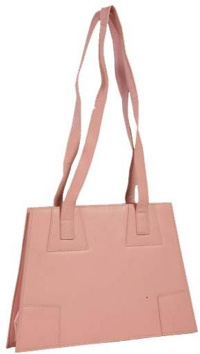 Ladise Leather Hand Bag Pink Colour