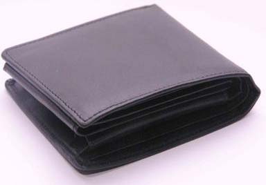 Mens Black Leather Wallet