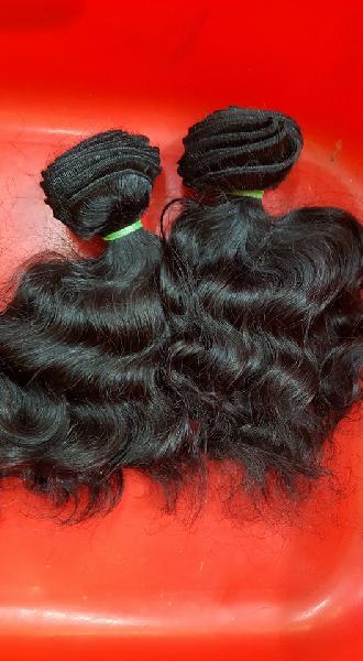 Machine weft hair