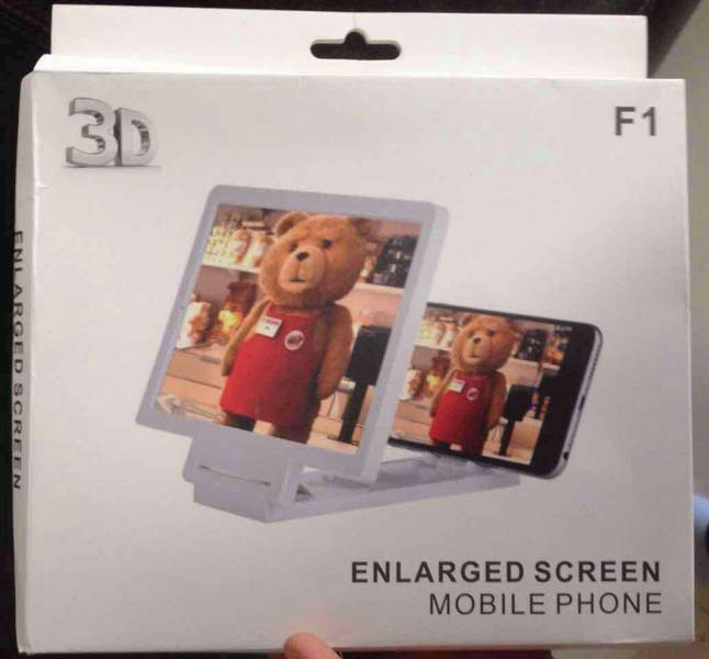 3D Enlarged Mobile Screen
