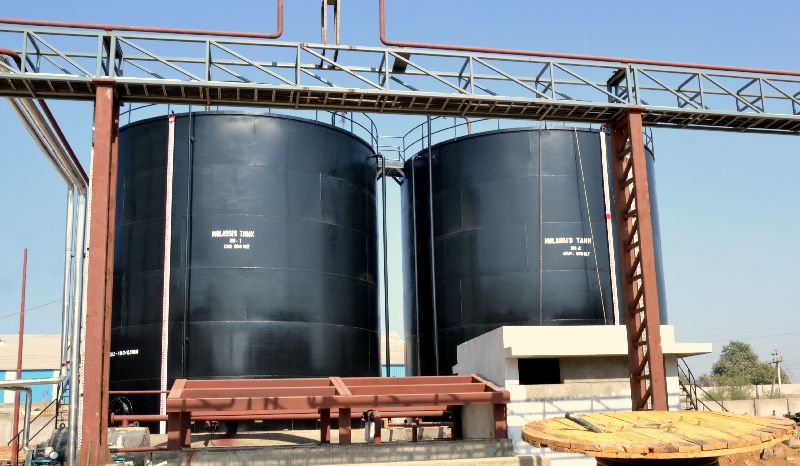 NVS Vertical Metal Coated molasses storage tank, for on site, Color : Metallic