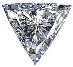 Trilliant Shaped Moissanite Diamond