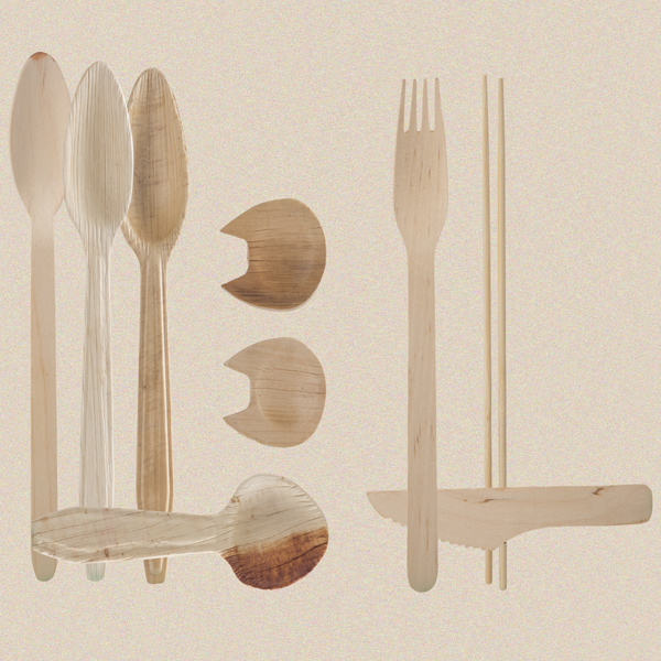 Natural Areca Leaf wooden cutlery, Certification : good
