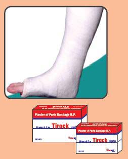 Plaster Of Paris Tirock POP Bandage, for Clinical, Hospital, Personal, Size : 10-20cm, 30-40cm, 40-50cm
