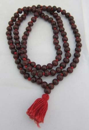 Red Sandalwood mala 108+1 beads