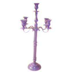 Metal Polished Fancy Tabletop Candelabra, for Lighting Decoration, Feature : Attractive Designs