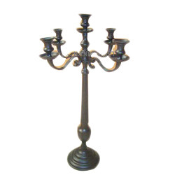 Polished Metal Tabletop Candelabra, for Lighting Decoration, Feature : Attractive Designs