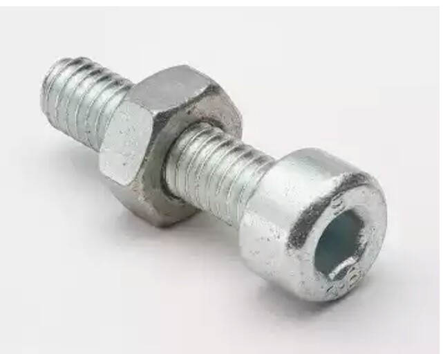 Round Polished Stainlee Steel Allen Nut & Bolts, for Automobiles, Fittings, Color : Silver
