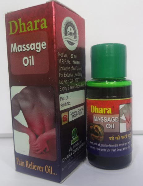 Dhara Massage Oil, Packaging Type : Plastic Box
